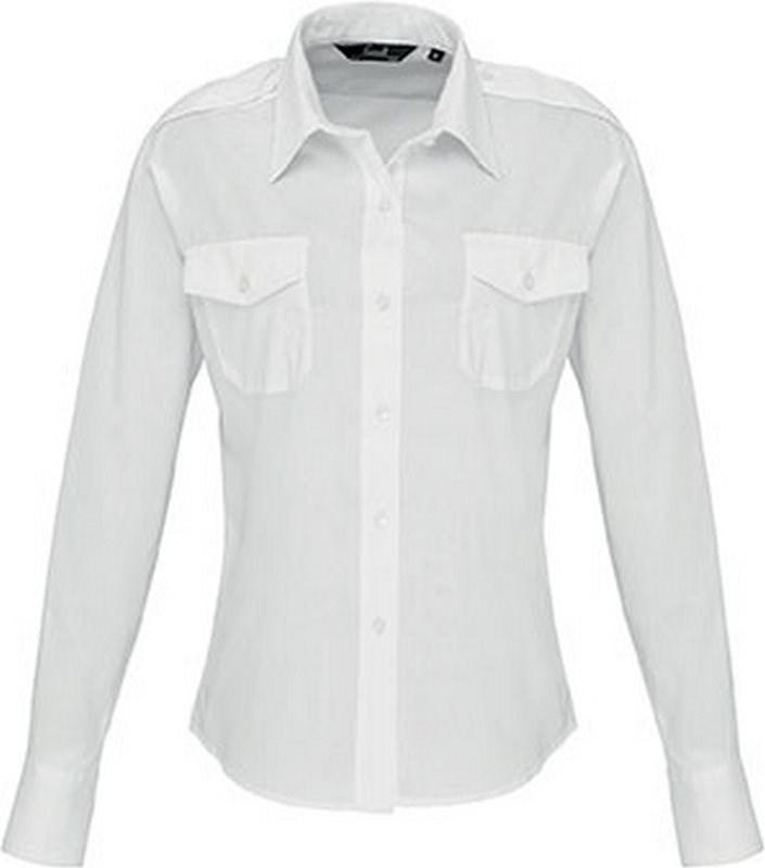 Premier Ladies' Long Sleeve Pilot Shirt