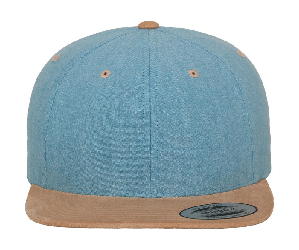 Chambray-Suede Snapback