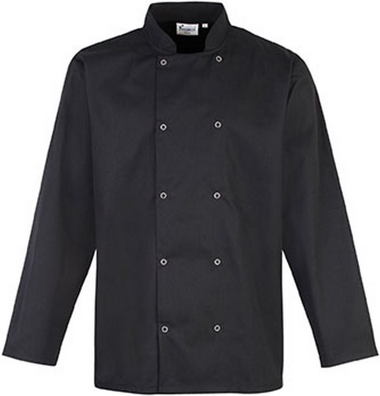 Premier Long Sleeve Press Stud Chef's Jacket