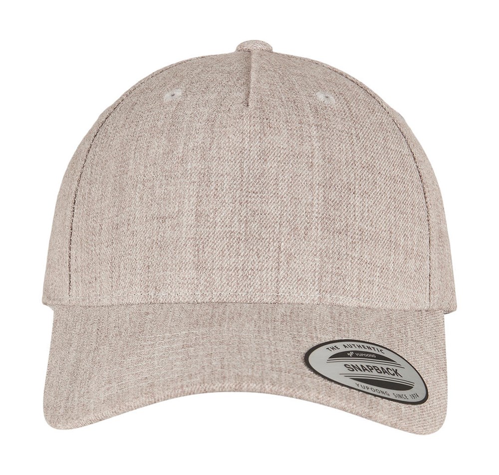 5-Panel Premium Curved Visor Snapback Cap