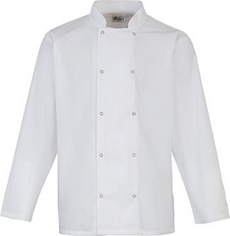 Premier Long Sleeve Press Stud Chef's Jacket