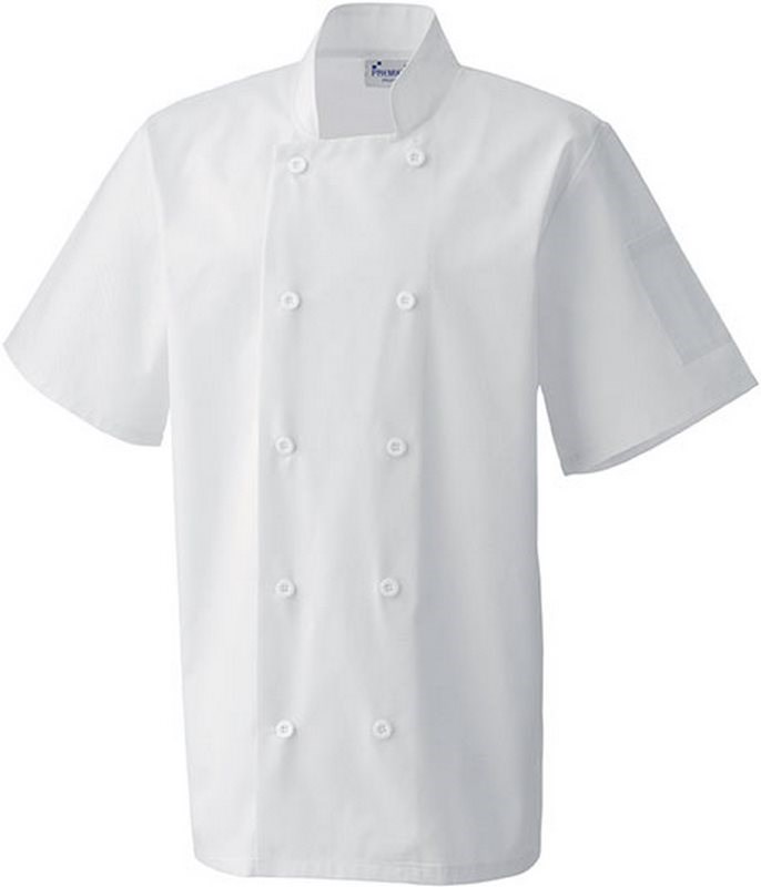 Premier Short Sleeve Chefs Jacket